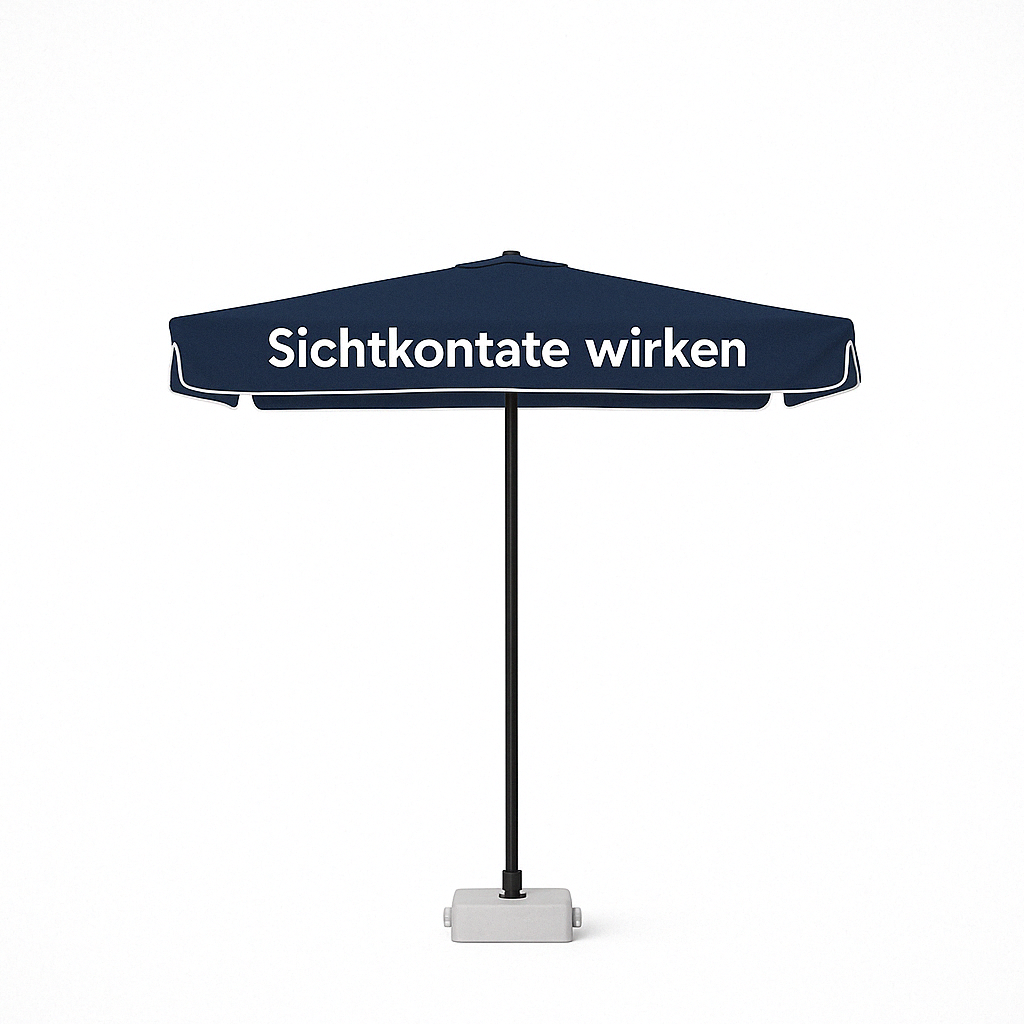 Sonnenschirm mit Logo